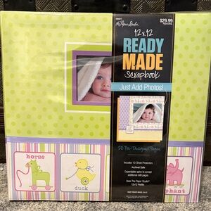 The Paper Studio Green and Purple Ready Made Scrapbook
